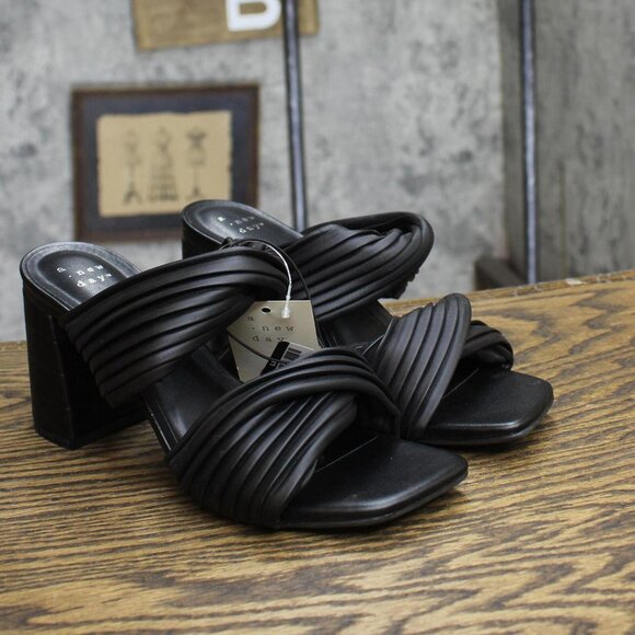 a new day Womens Jessa Mule Heels 87931545 Black 6.5M - Picture 1 of 10
